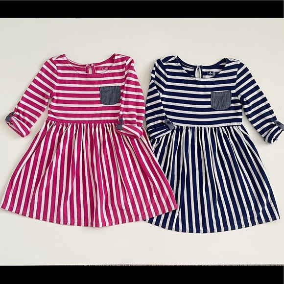 Baby Gap long sleeve striped dresses Size 3T